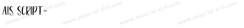 AIS SCRIPT字体转换